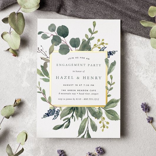 Invitation En Aluminium Eucalyptus & Sage