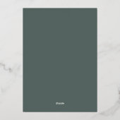 Invitation En Aluminium Eucalyptus & Sage (Verso)