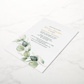 Invitation En Aluminium Eucalyptus Verdure Fête des mariées de feuillage O (Rotation)