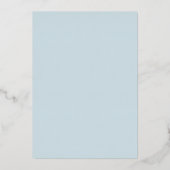 Invitation En Aluminium Eucharistie Première communion Or bleu (Verso)