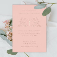 Eucharistie Première Communion Rose Or