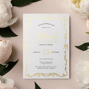 Invitation En Aluminium Événement d'appréciation client de fête du personn