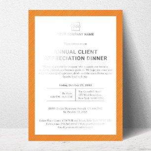 Invitation En Aluminium Événement de fête d'entreprise personnalisée
