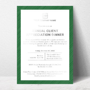 Invitation En Aluminium Événement de fête d'entreprise personnalisée