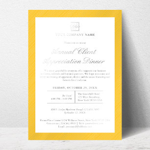 Invitation En Aluminium Événement de société d'entreprise personnalisé