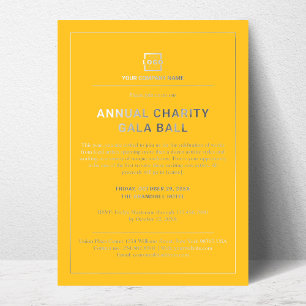 Invitation En Aluminium Événement de société d'entreprise personnalisé