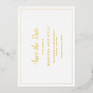 Invitation En Aluminium Événement Élégant de Mariage Classique Monogramme
