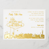 Invitation En Aluminium Événement spécial sur l'enseigne de Las Vegas (Recto)