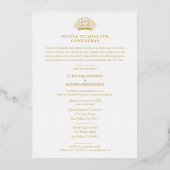 Invitation En Aluminium Exquisite Crown Quinceañera Photo Fancy Script (Verso)