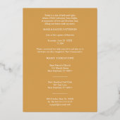 Invitation En Aluminium Exquisite Gold Botanical Frame First Communion (Verso)