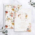 Invitation En Aluminium Faire 40 paraître bon or Rose Floral<br><div class="desc">Bienvenue à votre 40ème anniversaire avec une invitation aussi grande et sophistiquée que vous êtes ! Élevez votre fête d'anniversaire avec cette belle et élégante florale rose 'Making 40 Look Good' Real Rose Gold Foil Anniversaire Invitation. Motifs floraux d'aquarelle rose vif classique mais moderne sur le devant, avec des numéros...</div>
