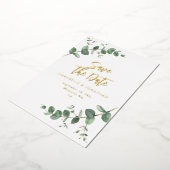 Invitation En Aluminium faire écho Eucalyptus moderne mariage enregistrer  (Rotation)