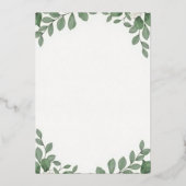 Invitation En Aluminium "Faire-part de mariage en acrylique floral Boho Ch (Verso)