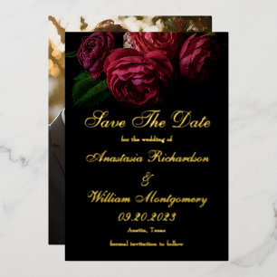 Invitation En Aluminium Faire part de mise en demeure photo à motif floral