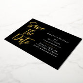 Invitation En Aluminium Faire part moderne de date à sauvegarder en grande (Rotation)