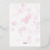 Invitation En Aluminium Faire sauter le champagne Simple Script Enterremen (Verso)