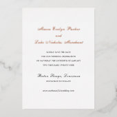 Invitation En Aluminium Faire un mariage traditionnel Enregistrer la date (Recto)