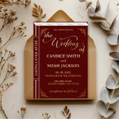 Invitation En Aluminium Fairy Tale Whimslivre Couverture Mariage Bourgogne