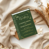 Invitation En Aluminium Fairy Tale Whimslivre Couverture Mariage émeraude