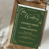 Invitation En Aluminium Fairy Tale Whimslivre Couverture Mariage émeraude