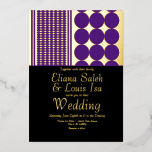 Invitation En Aluminium Faites en Ankara africain gras Bordure Mariage Pre