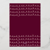 Invitation En Aluminium FaLaLaLaAquarelle Reindeer voeux de Noël (Verso)