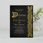 Invitation En Aluminium Fantasy Medieval Wedding (Debout devant)
