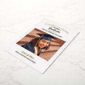Invitation En Aluminium Félicitations Custom Photo Graduate Graduation (Rotation)