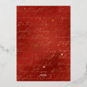 Invitation En Aluminium Festive moderne Elégante fête de Noël d'entreprise (Verso)