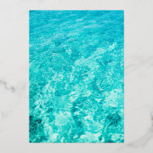 Invitation En Aluminium Fête au Piscine (Verso)