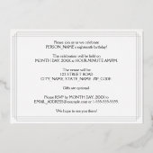 Invitation En Aluminium Fête d'anniversaire 18 ans : déco Art déco “18” et (Verso)