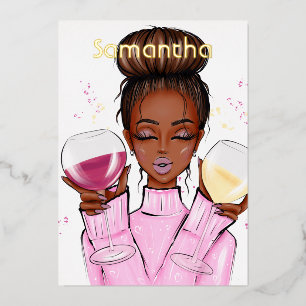 Invitation En Aluminium Fête d'anniversaire à thème viticole