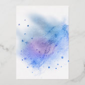 Invitation En Aluminium Fête d'anniversaire de Galaxy (Verso)