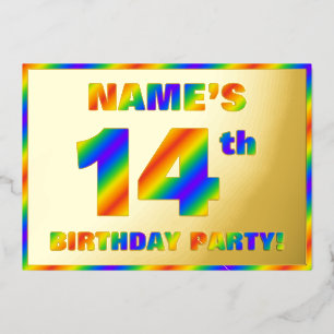 Invitation En Aluminium Fête d'anniversaire des 14 ans — Amusant, Spectre 