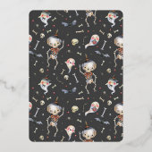 Invitation En Aluminium Fête d'anniversaire du Fantôme d'Halloween brillan (Verso)