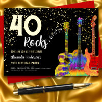 Fête d'anniversaire du Rock and Roll 40 ans Noir e