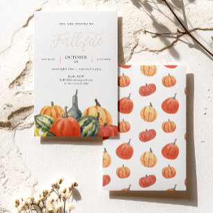 Invitation En Aluminium Fête d'automne en papier d'aluminium Fete de l'aut