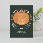 Invitation En Aluminium Fête de Bébé Halloween (Debout devant)