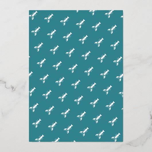 Invitation En Aluminium Fête de famille de l'ébullition d'écrevisses Réuni (Verso)