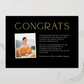 Invitation En Aluminium Fête de Graduation du Scrapbook Moderne (Verso)