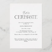 Invitation En Aluminium Fête de graduation photo minimal Arc moderne (Verso)