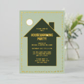 Invitation En Aluminium Fête de la maison moderne New Home (Debout devant)