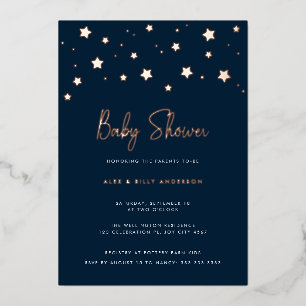 Invitation En Aluminium Fête de Naissance des Parents Moderne Élégante Éto