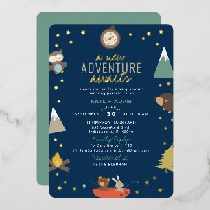 Invitation En Aluminium Fête de naissance garçon aventure garçon sylvain m
