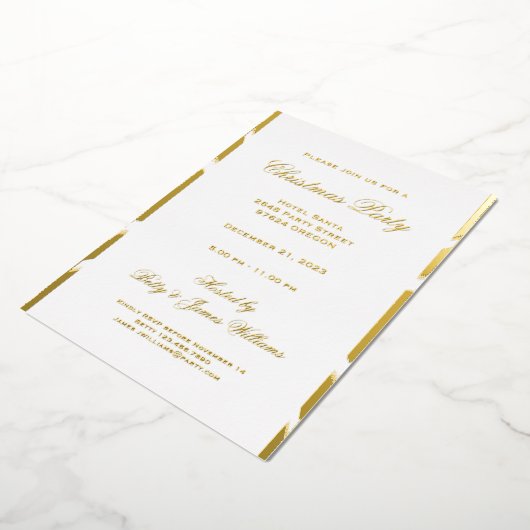 Invitation En Aluminium Fête de Noël (Rotation)