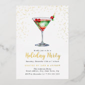 Invitation En Aluminium Fête de Noël (Recto)