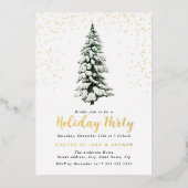 Invitation En Aluminium Fête de Noël (Recto)