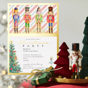 Invitation En Aluminium Fête de Noël Casse-Noisette festive