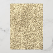 Invitation En Aluminium Fête de Noël de la Gold Navy (Verso)