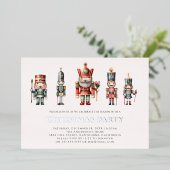 Invitation En Aluminium Fête de Noël de Noisette moderne (Debout devant)